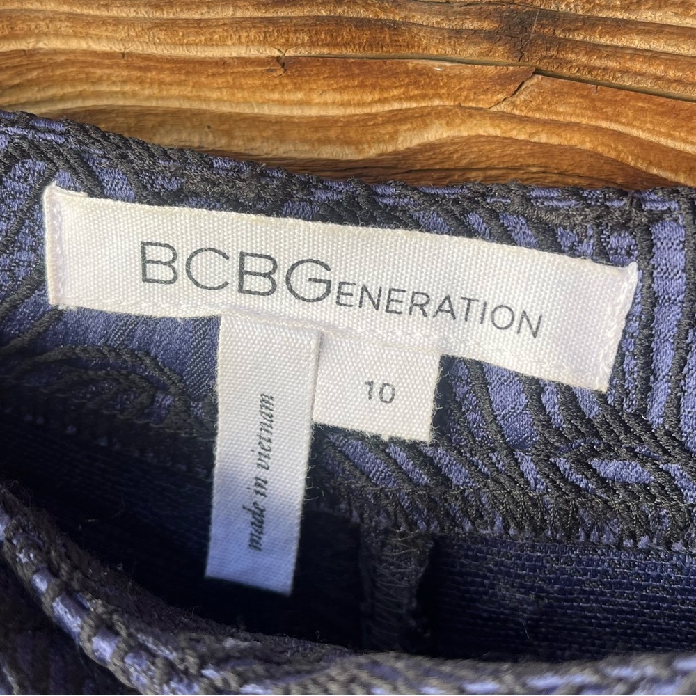 BCBGENERATION | Indigo Patterned Wide-Leg Cropped… - image 5